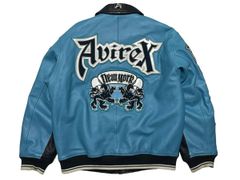極美品 XL AVIREX アビレックス LION 2TONE VARSITY JACKET