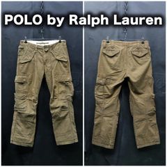 POLO RALPH LAUREN カーゴパンツ W30/約82cm ヘリンボーン柄 ラルフローレン ポロ アシンメトリー タク ティカルカーゴ パラシュート カーキ