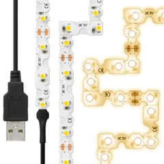 【人気商品】LEDTLMHAUIN1M Online JTT 3000K ハサミでカットして長さの変更ができる 角に合わせて曲げながら両面テープで貼り付け可能なフレキシブルタイプ 60灯 1m (電球色) USB 貼レルヤ 曲がる) (90度 LEDテープライ