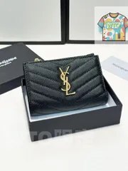 【今日特価】YSL（サンローラン） ブラック ミニウォレット 送料無料 在庫限定セール価格！