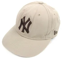 ニューエラ キャップ ニューヨーク・ヤンキース 59FIFTY ウール 帽子 ブランド メンズ ベージュ NEW ERA 【中古】