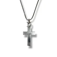 クリスチャンディオール　Christian Dior クロスマーク　Dロゴ　ネックレス　シルバー金具　SV