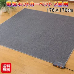 ホットカーペット 電気 2畳 折りたたみ タイマー付き 電気代 節約電気カーペット 長方形 暖房面切替 ホット カーペット 省エネ タイプ 温度調整 ダニ ダニ駆除 防ダニ 冬 冬用 暖かい sdのサムネイル