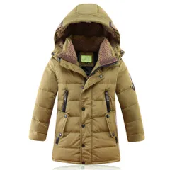 ☆ カーキ ☆ 130cm ☆ ダウンコート子供 pk181 ダウンコート 子供服 キッズ アウター 防寒 ダウン 男の子 ボーイズ 子供 こども ジュニア コート 冬用 ジャケット おしゃれ オシャレ フード付き あったか 冬物 暖かい かっこいい 通学