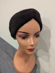 ターバン　ハンドメイドターバン　ファーターバン　モコモコターバン