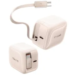 【新品】 【リール式】TORRAS FlexLine 充電器 デザートチタニウム type-c 40W 急速充電器 PD3.0対応 タイプcケーブルー体型 折りたたみ式プラグ USB C 急速充電 PSE認証済み iPhone16/15/14/Androi 1のサムネイル