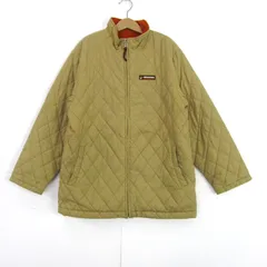 ミキハウス ナイロンジャケット キルティング ジャンパー アウター 裏ボア キッズ 男の子用 150サイズ ベージュ MIKIHOUSE 【中古】