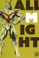 【中古】ポストカード(キャラクター) オールマイト ポストカード 「僕のヒーローアカデミア×文房具カフェ2017」