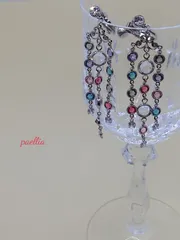 ゆらゆら シャンデリア風 イヤリング