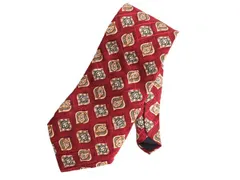 【お得なクーポン配布中!】 90s USA製 100% シルク ハンドメイド ブルックスブラザーズ ネクタイ / 90年代 オールド BROOKS BROTHERS MAKERS ビジネス 総柄 ブランド