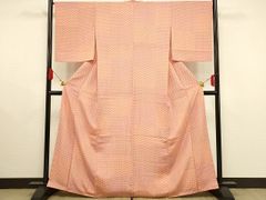 平和屋着物■上質な小紋　麻の葉文様　やまと誂製　正絹　逸品　未使用　AAAS2824ay