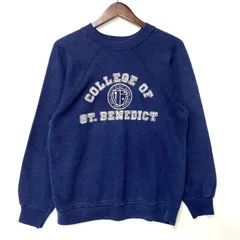 【中古品】Champion チャンピオン COLLEGE OF ST.BENEDICT RAGLAN SWEATSHIRT ラグラン スウェットシャツ USA製 トリコタグ 長袖 トップス 【146-250913-as-18-izu】