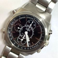 SEIKO セイコー テレメーター クロノグラフ 7T32-9000 黒文字盤 SEIKO セイコー テレメーター クロノグラフ 7T32-9000 黒文字盤 - メルカリ