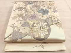 平和屋着物●太鼓柄袋帯　作家物　花車文　金彩　正絹　逸品　BAAL2748du