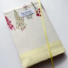 【文庫-b004】ブックカバー スワッグ柄/イエロー