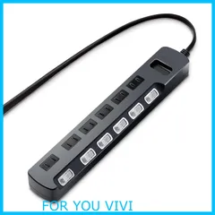 【人気商品】エレコム 電源タップ 雷ガード 個別スイッチ ほこりシャッター付 6個口 2.5m ブラック T-K6A-2625BK