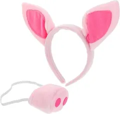 【在庫処分】[GAROZATION] 1 セット 豚 鼻 ヘアバンド ロール プレイ 鼻 ヘッドバンド 小道具 動物 コスチューム 豚 コスチューム パフォーマンス 小道具 動物 鼻 動物 耳 と 鼻 コスプレ 動物