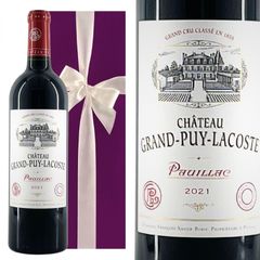 [ワインギフト] フランス産 シャトー・グラン・ピュイ・ラコスト 2021 赤ワイン 750ml ギフト箱入り [ラッピング付] ボルドー メドック格付 第5級