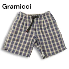 80s~90s USA製★ Gramicci グラミチ 春夏★ チェック柄 クライミング ショーツ ショート パンツ Sz.M メンズ ビンテージ