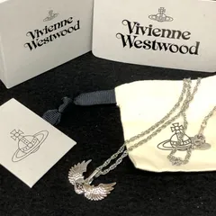m001 Z3(30) 2. 未使用 ヴィヴィアンウエストウッド ウィングハート オーブペンダント ネックレス Vivienne Westwood