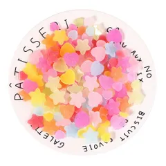 デコ材料 可愛い デコ素材 素材 ハート形 DIY手芸材料 DIY用品 星形 手作り ハンドメイド ネイルアート 飾り用ビーズ キャンディー 飾り物 装飾品 デコパーツ スマホケース ネイルアートパーツ グミ 服装パーツ アクセサリーパーツ YFFSFDC 約