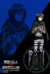 【中古】ポストカード(キャラクター) ミカサ・アッカーマン(描き下ろしイラストver.) オリジナルポストカード 「進撃の巨人×東武動物公園」 フード注文特典