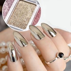 ネイルパレット ミラーネイル 6色セット ジェルネイル ネイルパウダー ピンク
