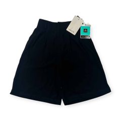 新品 タグ付き 伊太利屋 イタリヤ ポケット付き ツータック キュロット 7A2/ブラック レディース