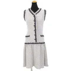 最終価格❣️絶対可愛い❣️美シルエットCHANEL ニットツイードワンピース 最終価格❣️絶対可愛い❣️美シルエットCHANEL ニットツイード