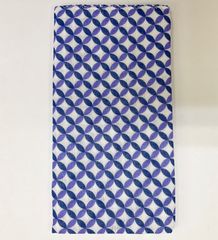 ダブルガーゼ手ぬぐい 和晒し手ぬぐい おまとめ買いがお得 【七宝つなぎ ネイビー】汗取り 薄い ご旅行にも 出産祝い 沐浴 新品未使用品 日本製