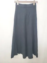 ◇ ⊇ Sonny Label サニーレーベル URBAN RESEARCH ロング フレア ニット スカート サイズF ネイビー レディース E  【1505290025423】