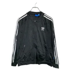 adidas ジャージ Ｌサイズ アディダスオリジナルス トラックジャケット ブラック 古着卸 アメリカ仕入 t2412-3205