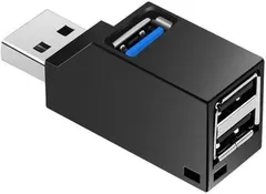 新品 超小型 USB3.0ハブ 3ポート USB3.0 1ポート+USB2.0 2ポート 拡張 コンパクト ポータブル機能付き MacBook/iMac/Surface Proなどのノートパソコンと他の互換性あるUSBハブ
