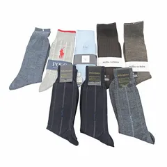 イヴサンローラン YVES SAINT LAURENT ポロラルフローレン バーバリーズ ディオール 靴下 ソックス 8足 8本 セット 25～27cm 0318 ■GY09