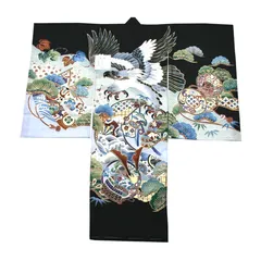 新品 お宮参り 正絹 初着 鷹柄 男の子 男児 産着 のしめ 掛け着 一つ身