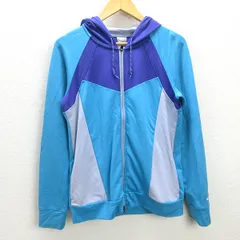 D■ナイキ/NIKE ラグラン トレーニングジャケット JKT【L】水色/LADIES/121【中古】