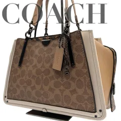 ☆★希少★美品★COACH　コーチ　ハンドバッグ　ショルダー　2WAY　シグネチャー　PVC　レザー　パイソン　斜め掛け★　♯1894