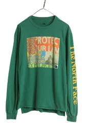 【お得なクーポン配布中!】 US企画 ノースフェイス グラフィック プリント 長袖 Tシャツ メンズ S / 古着 The North Face アウトドア ロンT ロングスリーブ 袖プリント