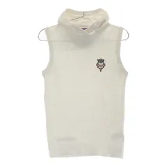 サイズ：M BEAMS GOLF ビームスゴルフ  フード付　ニットベスト  ホワイト系 [240101458714] ゴルフウェア レディース ストスト