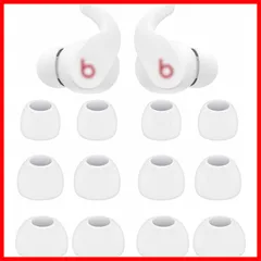 A-Pcas イヤーピース Beats Fit Proイヤホン用イヤーチップ シリコン製 S/M/L3サイズ 6ペア ホワイト（713）