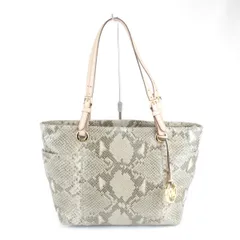 美品『USED』Michael Kors【マイケルコース】 パイソン柄 トートバッグ レザー レディース
