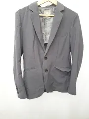 ◇ Θ nano universe ナノユニバース シングル 長袖 テーラードジャケット サイズS ダークグレー系 メンズ E  【1506250000436】