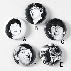 ビートルズ The Beatles ヴィンテージ 缶バッジ 新品 136-
