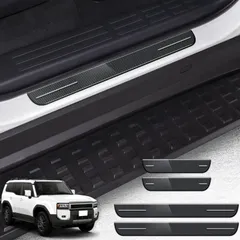 新品 HUDIY(フーディ) ランドクルーザー250系専用 サイドステップガード ステンレス製 スカッフプレート LAND CRUISER 250系(2024年4月～現行) ドアスカッフプレート ラゲッジステップカバー 両面テープ付き 滑り止め 汚れ防止 日本