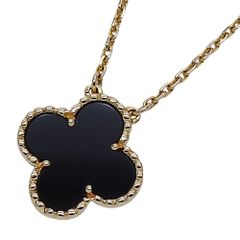 ヴァンクリーフ＆アーペル Van Cleef & Arpels ネックレス ヴィンテージアルハンブラ レディース ブランド 750YG オニキス イエローゴールド ブラック VCARA45800 ジュエリー【中古】B