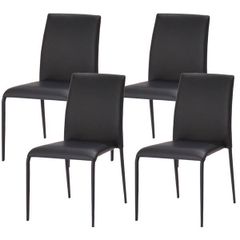 大塚家具　ドイツ KFFI 総本革レザー ダイニングチェア 4脚セット イス 展示品 ドイツ KFF 総本革 レザー ダイニングチェア 4脚セット イス