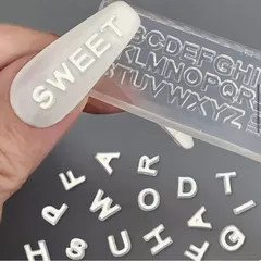 No.166アルファベット モールド / ネイル レジン 3Dパーツ / DIY ハンドメイド