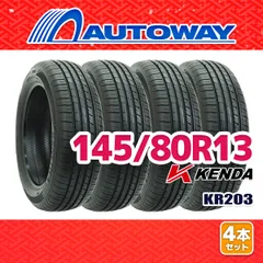 【AUTOWAY】 新品 145/80R13 サマータイヤ KENDA KR203 13インチ 4本セット 夏タイヤ オートウェイのサムネイル