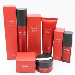 未使用 Aurelie. オレリー 4点セット 洗顔料/クリーム/化粧水/美容液 CR7-06-02-01