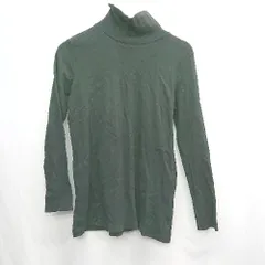 ◇ ⊇ antiqua タートルネック　無地　秋冬物　シンプル　大人 長袖 カットソー サイズF ブラック系 レディース E  【1504210010723】